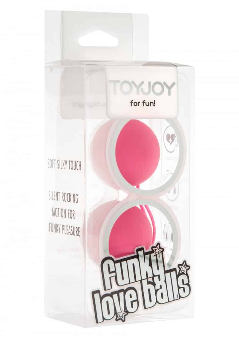 Διπλό κολπικό μπαλάκι με σχοινάκι ροζ Toyjoy