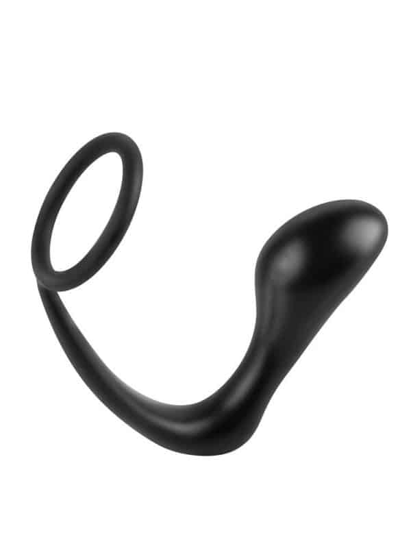 ASS-GASM COCKRING PLUG BLACK