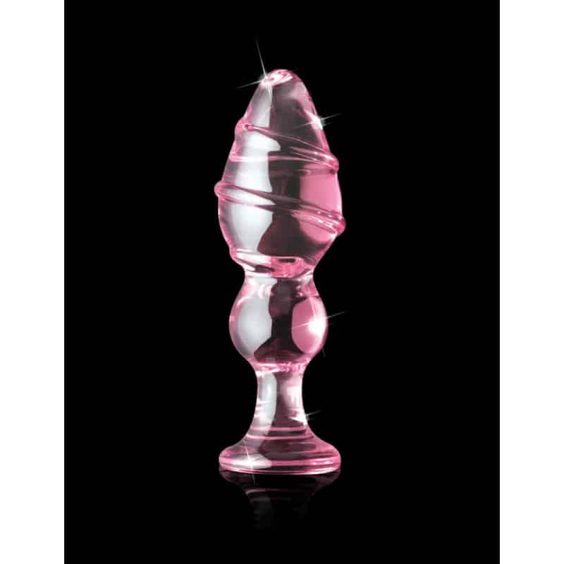 Σφήνα πρωκτική γυάλινη χειροποίητη ροζ Pipedream