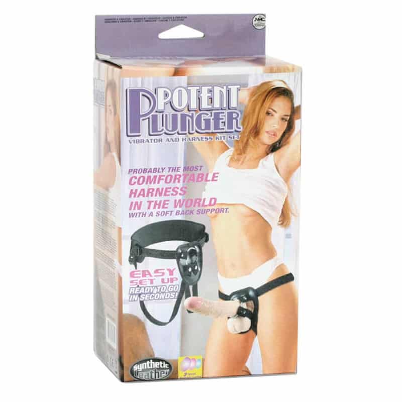 Potent Plunger Harness with 8 Vibrator στραπον
