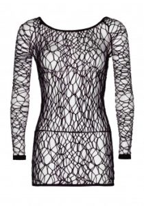Μίνι sexy φόρεμα σε μαύρο χρώμα web net plus size