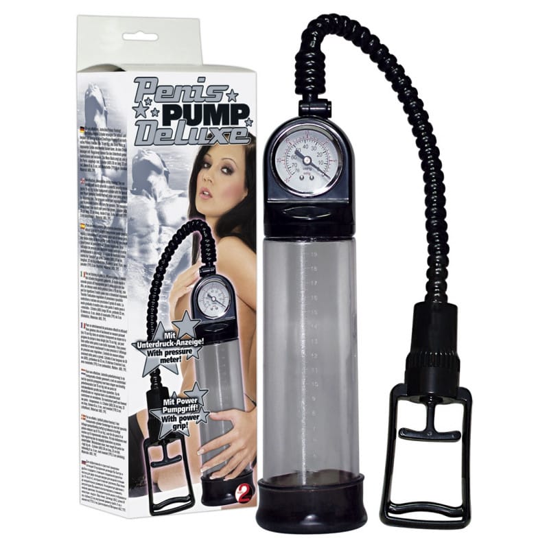 Μεγεθυντής πέους με μπαρόμετρο Penis Pump Deluxe