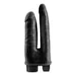 King Cock Double Vibrating Double Penetrator Black