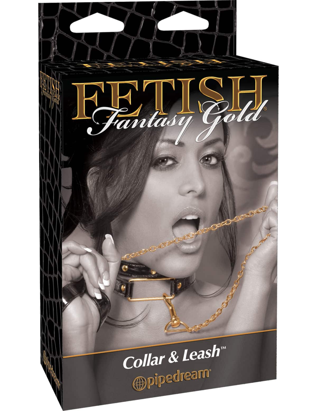 Fetish Fantasy Gold Collar & Leash