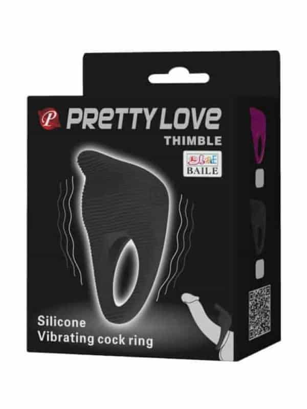 Pretty Love Thimble δαχτυλίδι πέους με δόνηση