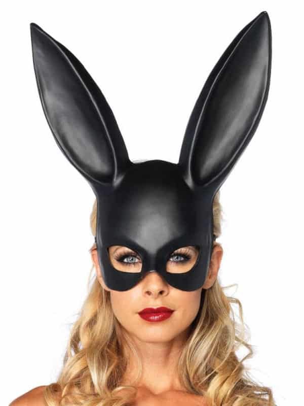 Masquerade Rabbit Mask, black, O/S