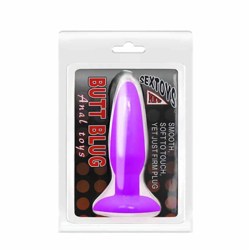 Butt Plug Anal Toys Purple πρωκτική σφήνα σιλικόνης