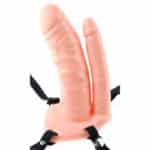 Double Penetrator Vibrating Hollow Strap-on