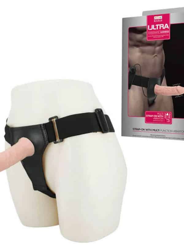 Ultra στραπον κούφιο με δόνηση για άνδρες