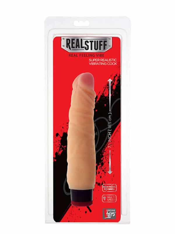 Πέος με δόνηση RealStuff 7 inch Vibrator Flesh