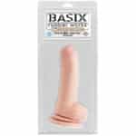 Basix Rubber Works 8" Dong with Suction Cup Black