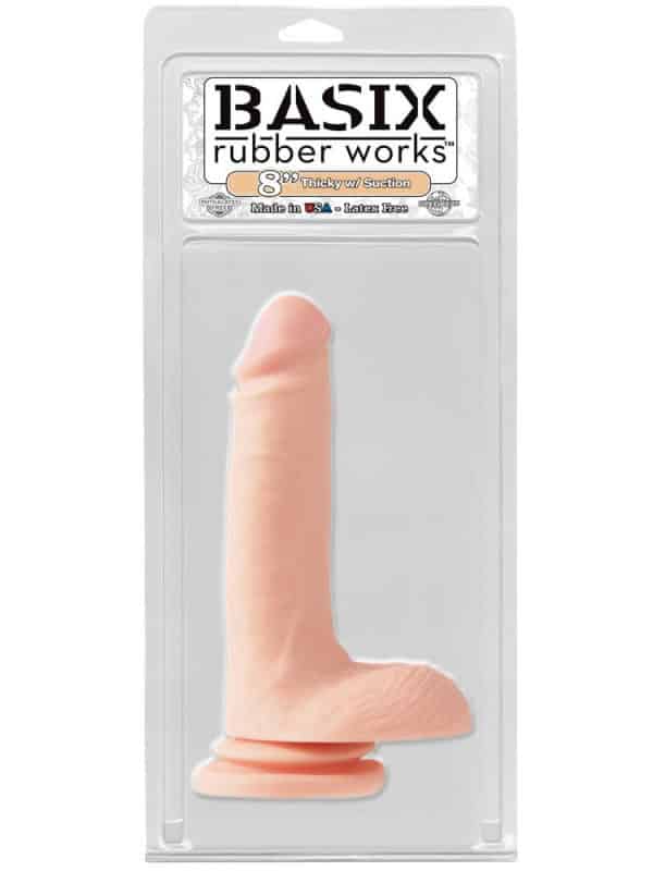 Χοντρό και μάκρη πέος Basix Rubber Works 8 inch