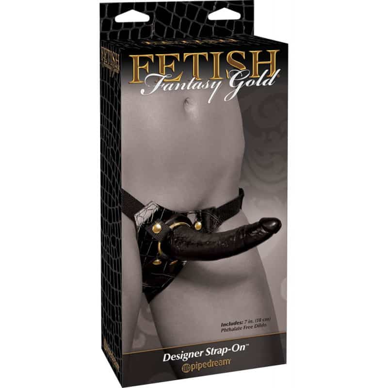 Gold Designer Strap-on Fetish Fantasy