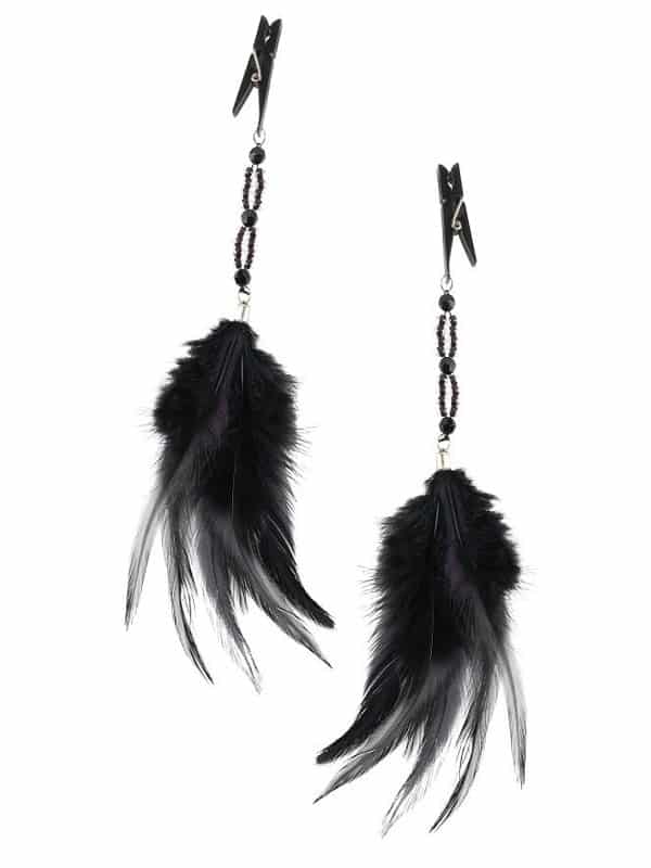 Fancy feather nipple clamps pipedream