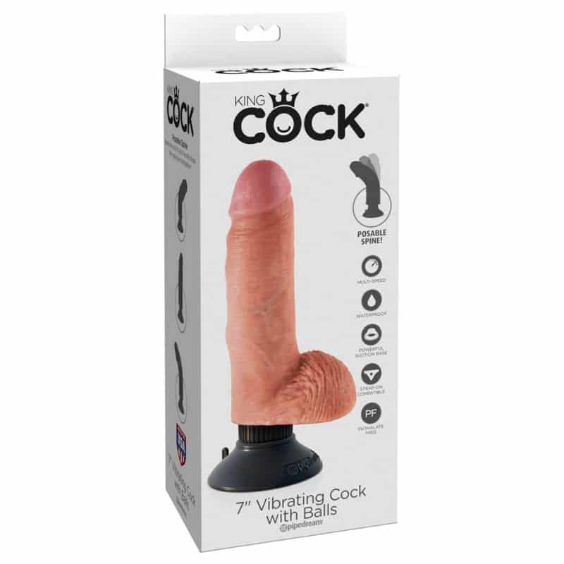 Vibrator with suction cup King cock δονητής