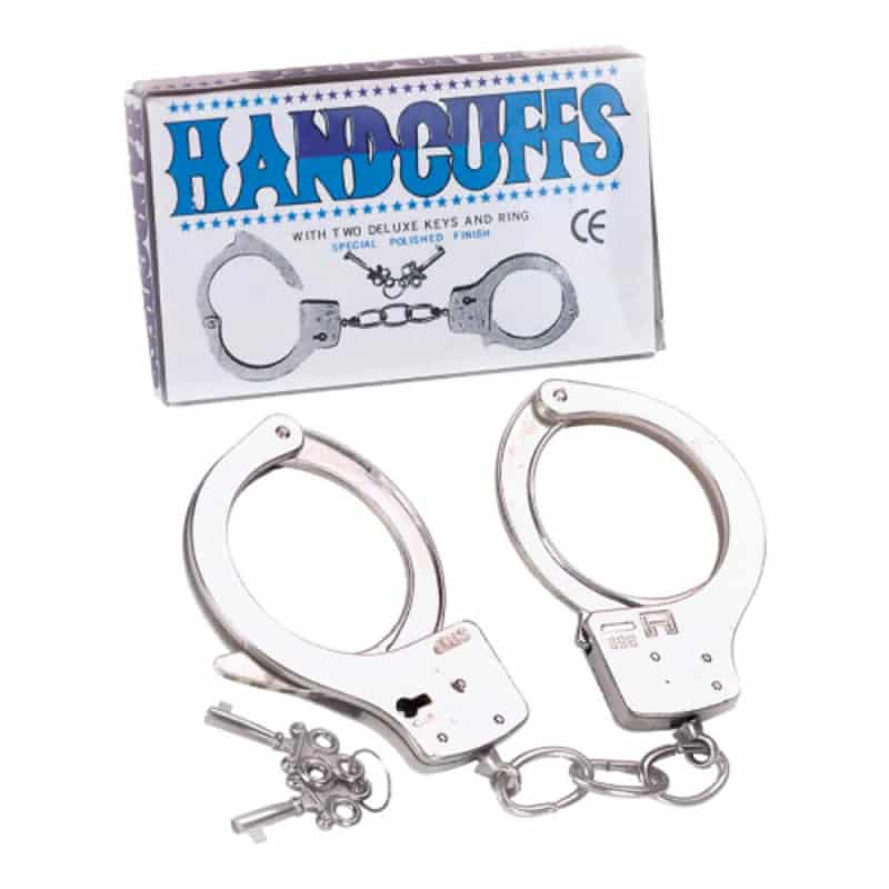 Large Metal Handcuffs With Keys χειροπέδες