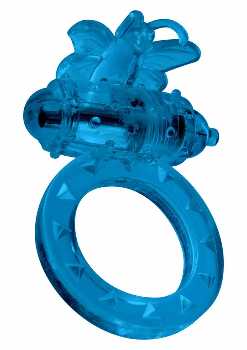 Flutter-Ring blue Vibrating Ring cock ring toy joy