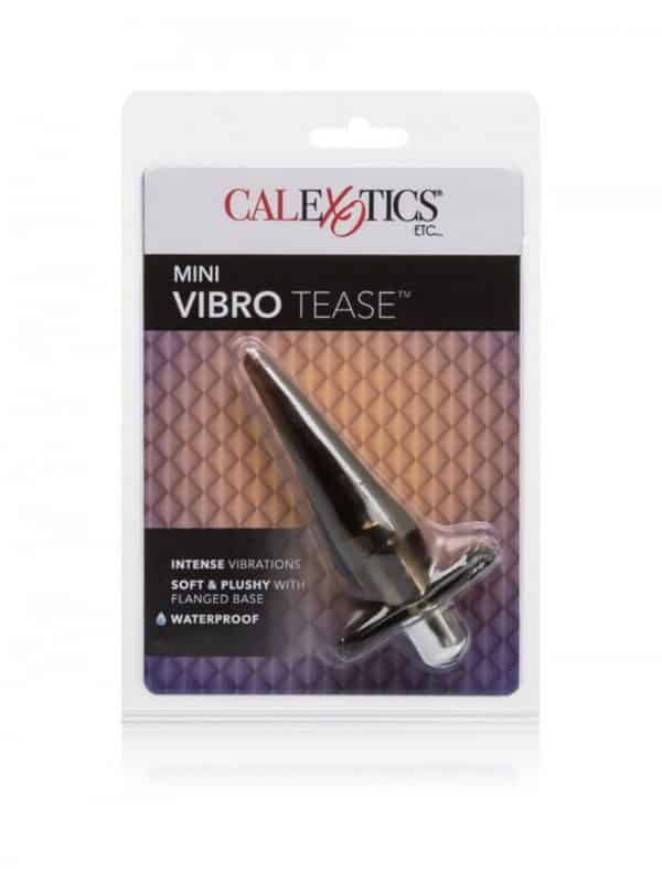 Mini Vibro Tease μαύρη τάπα για κώλο με δόνηση