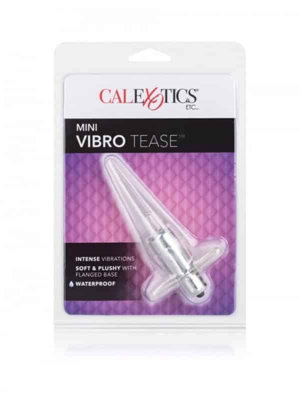 Mini Vibro Tease διάφανη τάπα για κώλο με δόνηση