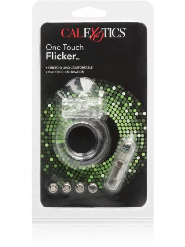One Touch Flicker Δαχτυλίδι πέους με δόνηση