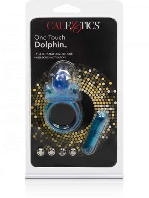 Δαχτυλίδι πέους One Touch Dolphin με δόνηση