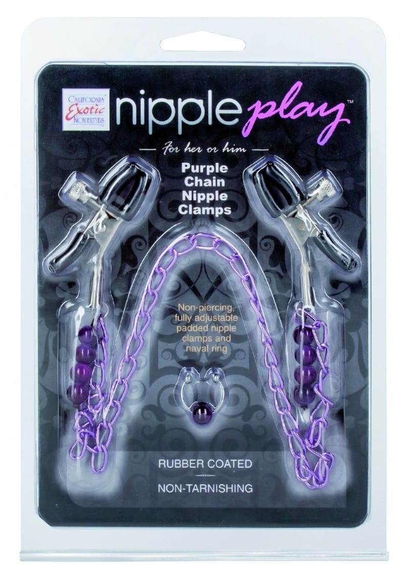 Purple Chain Nipple Clamps σφιγκτήρες θηλών