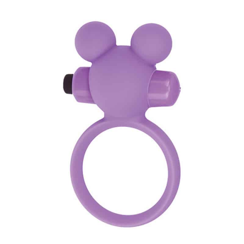 Teddy cockring silicone purple δαχτυλίδι με δόνηση