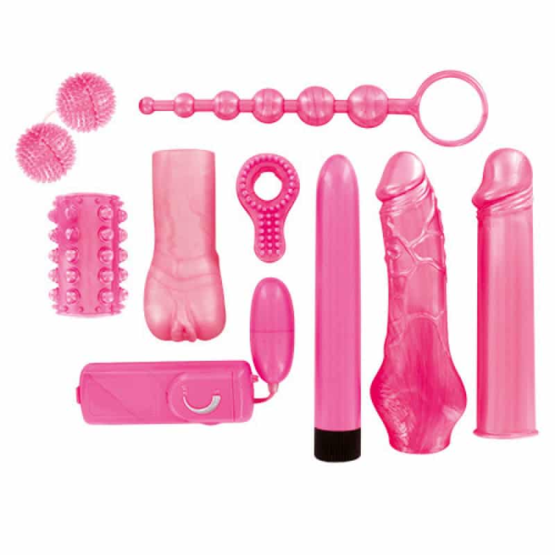 Bestseller extreme pleasure kit pink σετ με ερωτικά παιχνίδια