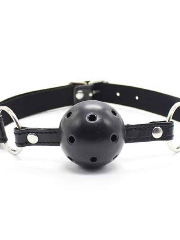 Breathable ball gag (black) φίμωτρο με τρύπες