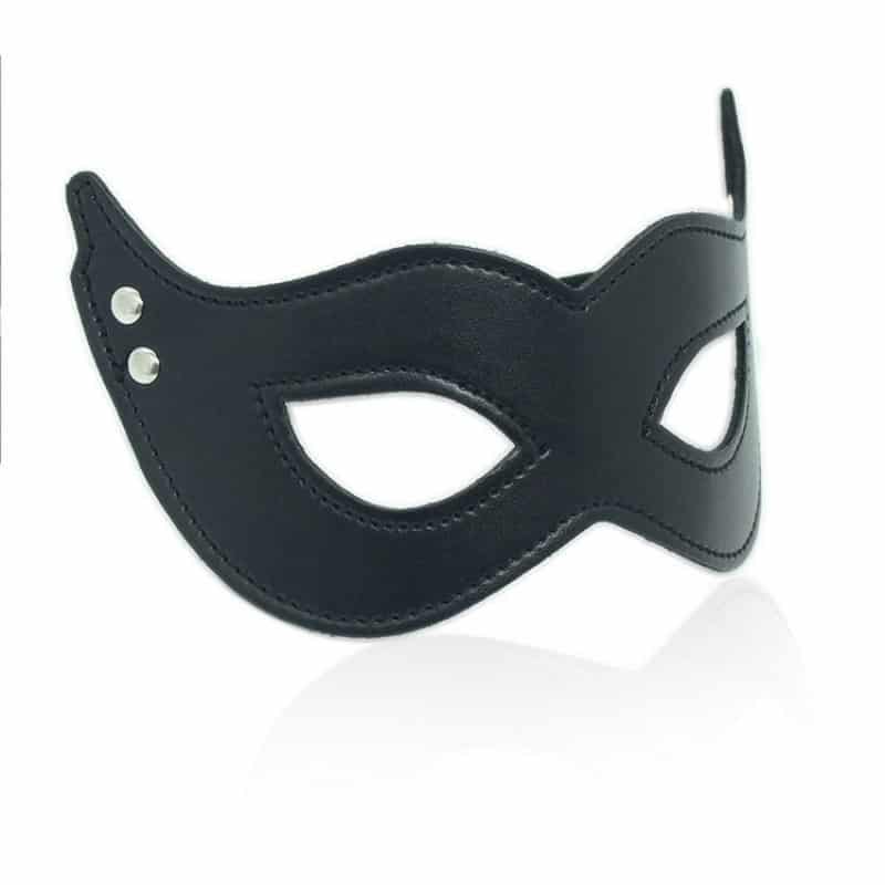 Μάσκα ματιών Batwoman μαύρη δερμάτινη