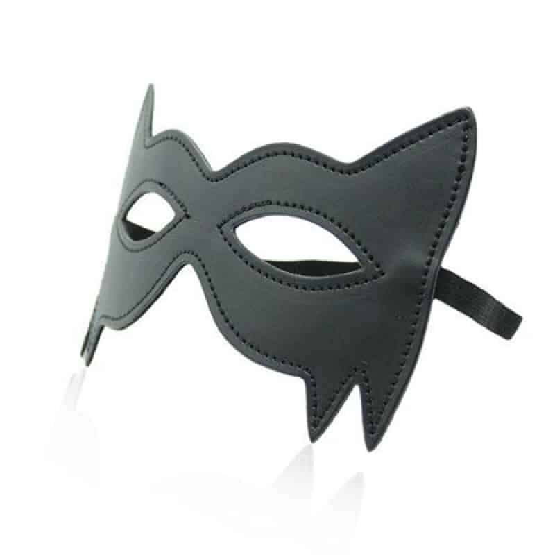 Spikes mask black μάσκα ματιών δερμάτινη