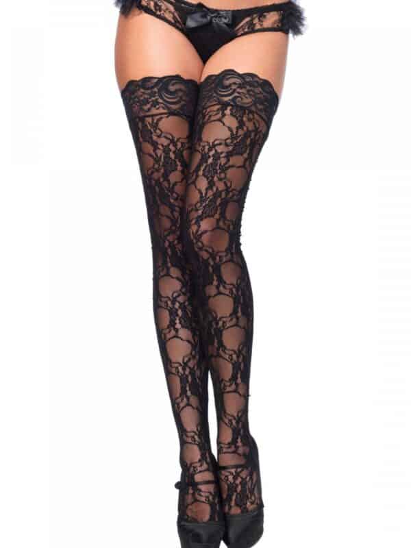 Stay up of floral lace κάλτσες Leg Avenue