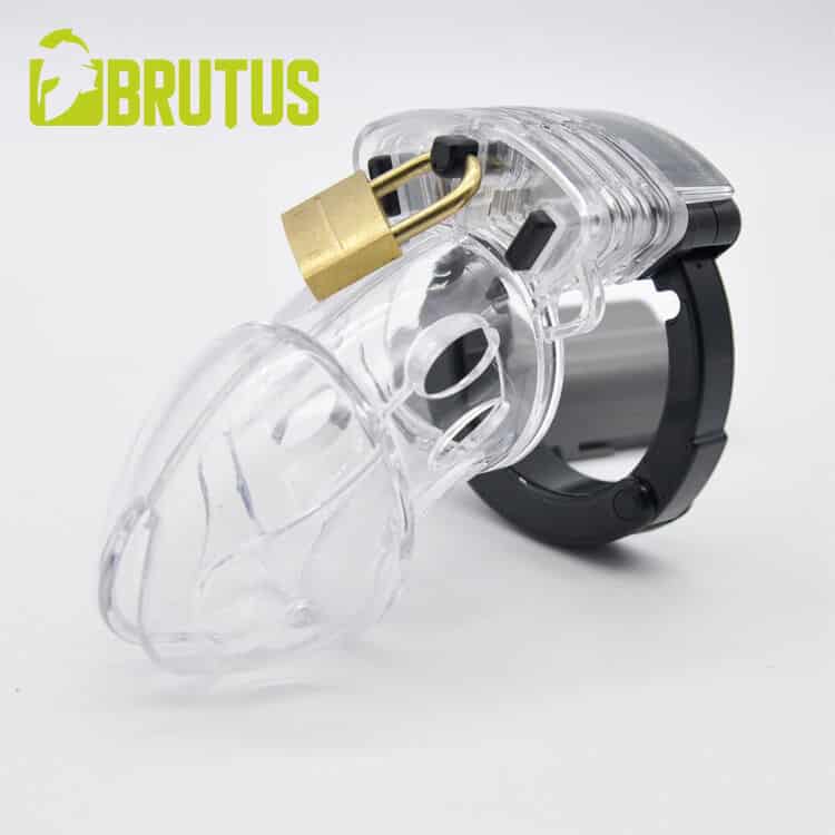 BRUTUS Alpha Cage Chastity Cage Clear