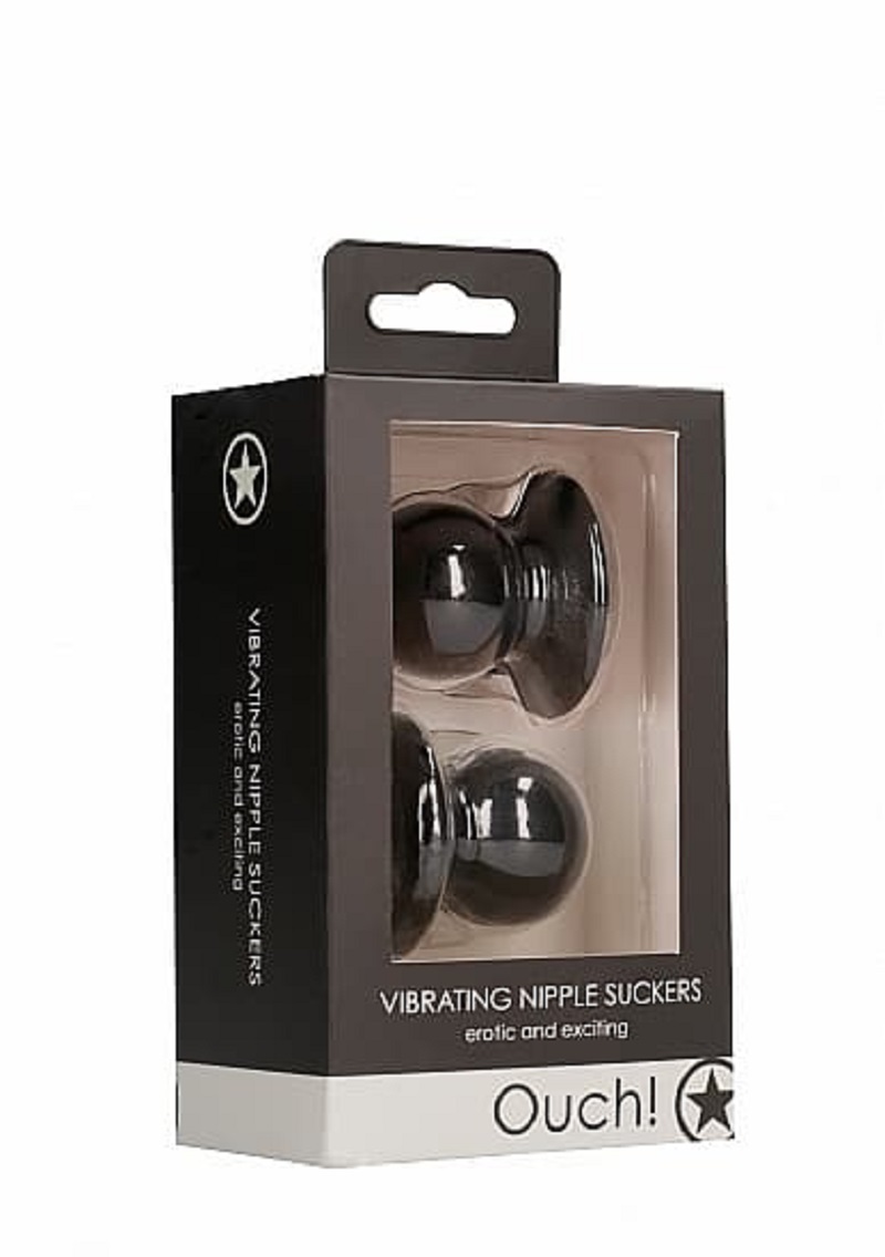 Vibrating Nipple Suckers Black