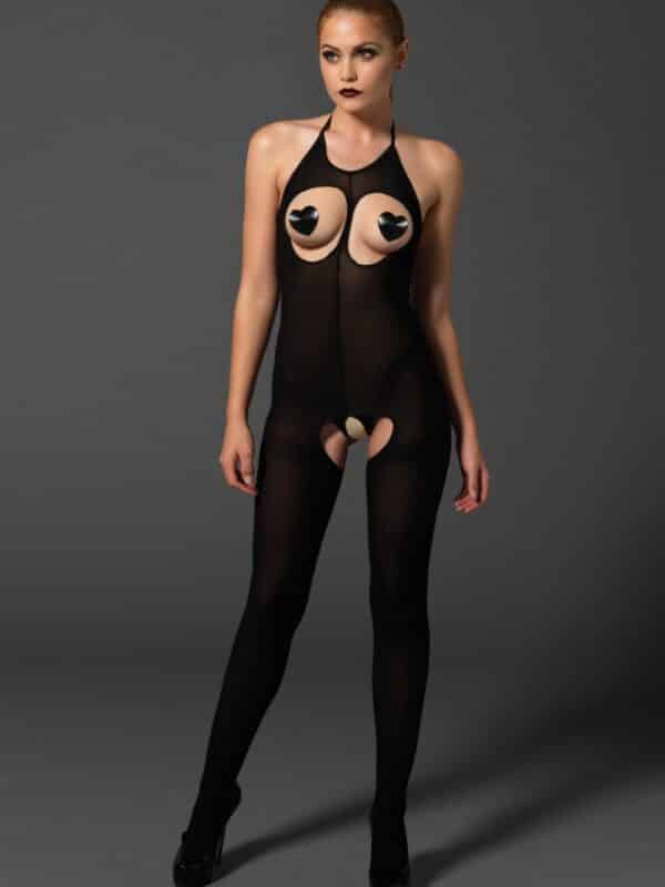 Opaque cupless bodystocking