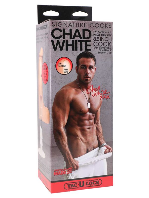 Chad White 8.5 inch ULTRASKYN ομοίωμα πορνσταρ
