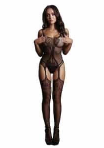 Fishnet And Lace Bodystocking