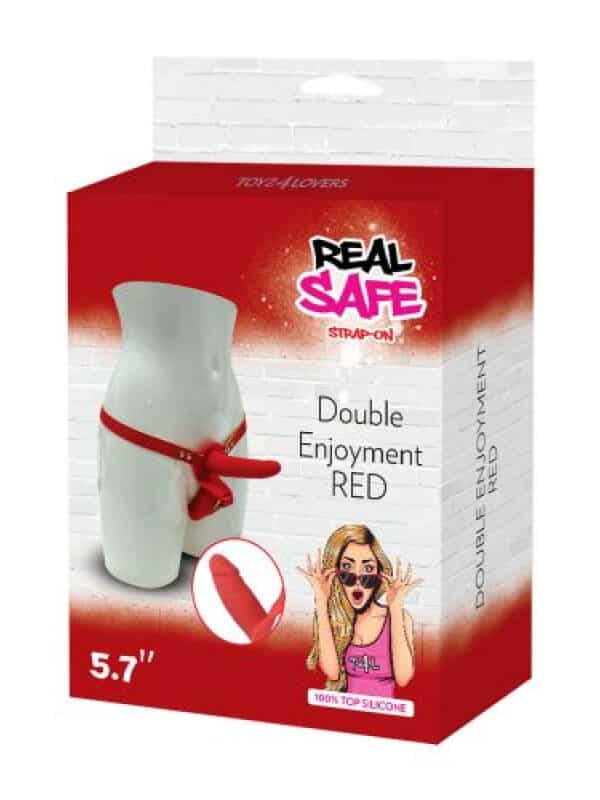 Strap-On Double Enjoyment Red