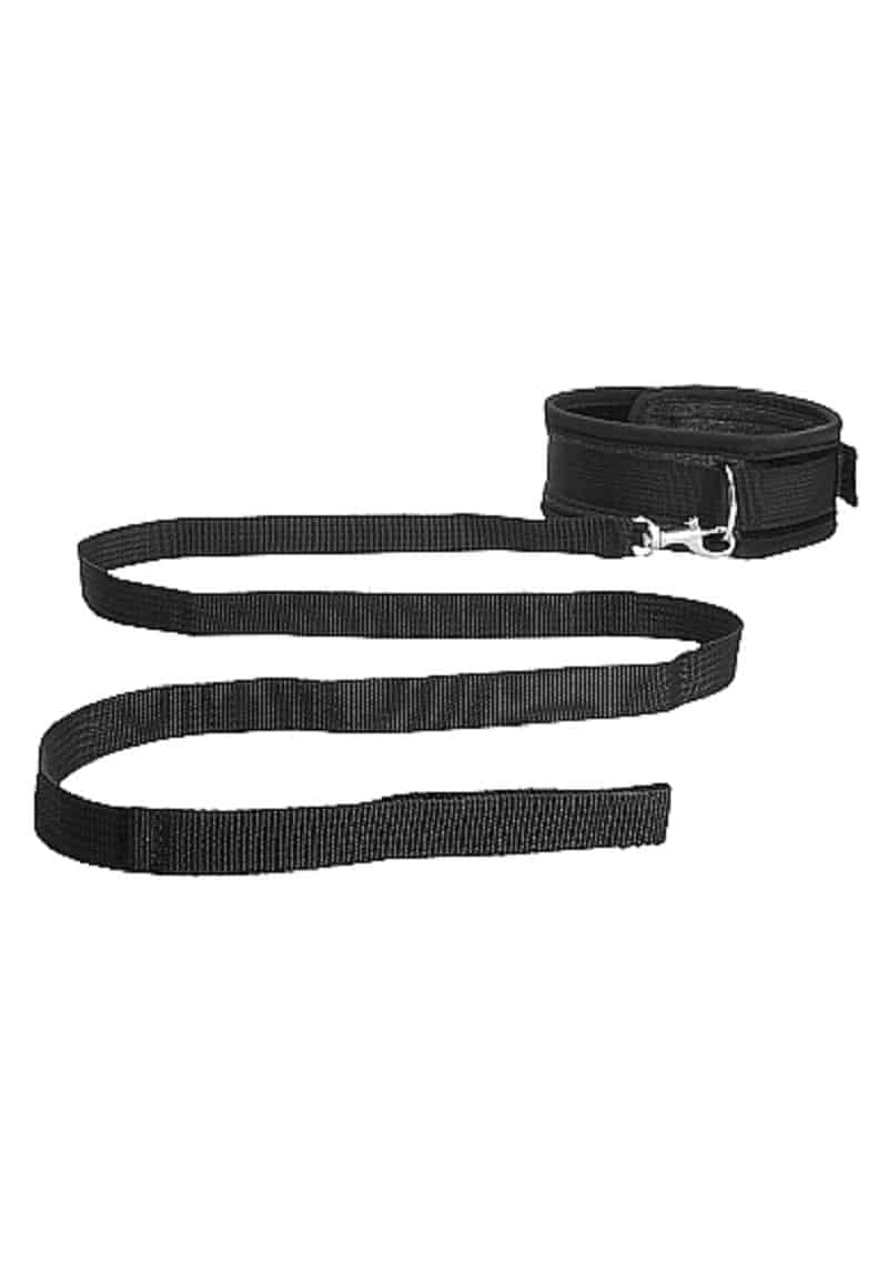 Velvet Velcro Adjustable Collar with Leash