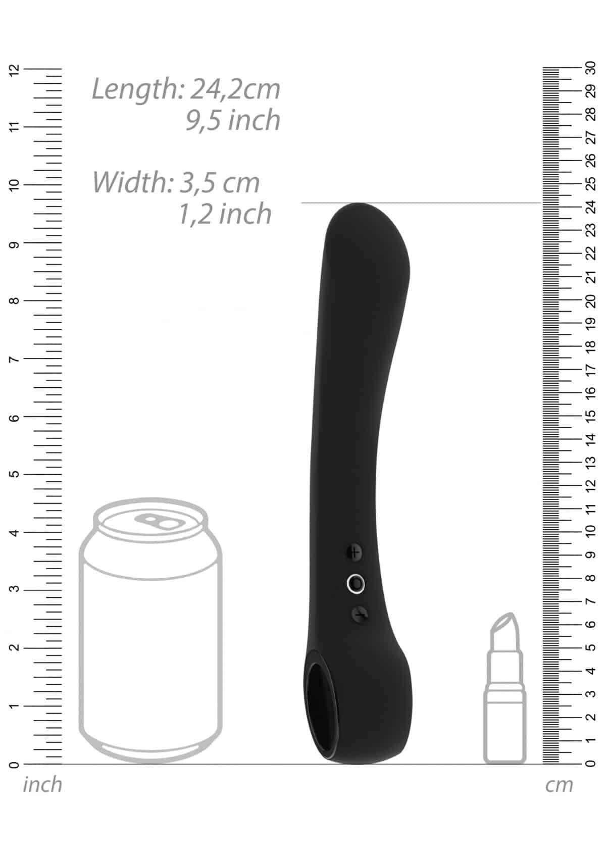 Ombra Bendable Vibrator Black