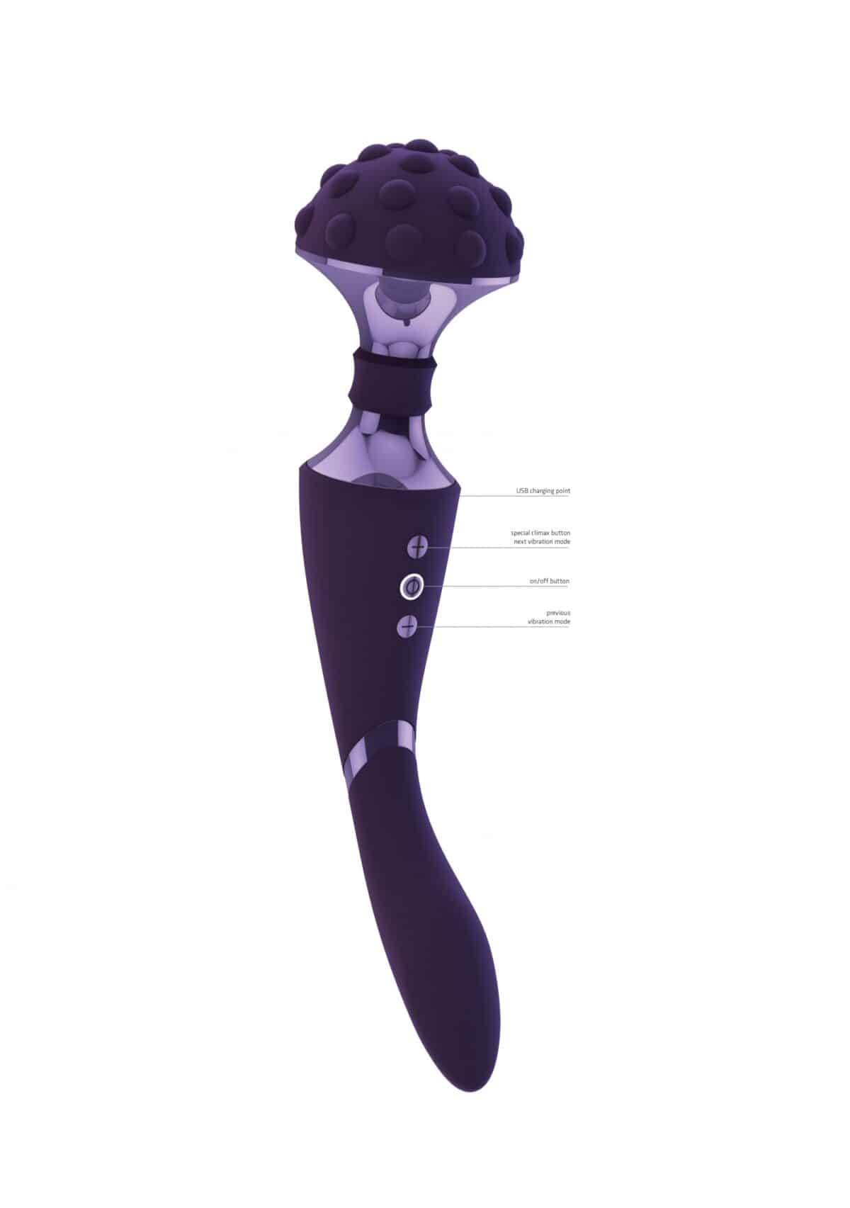 Shiatsu Bendable Massager Wand Purple