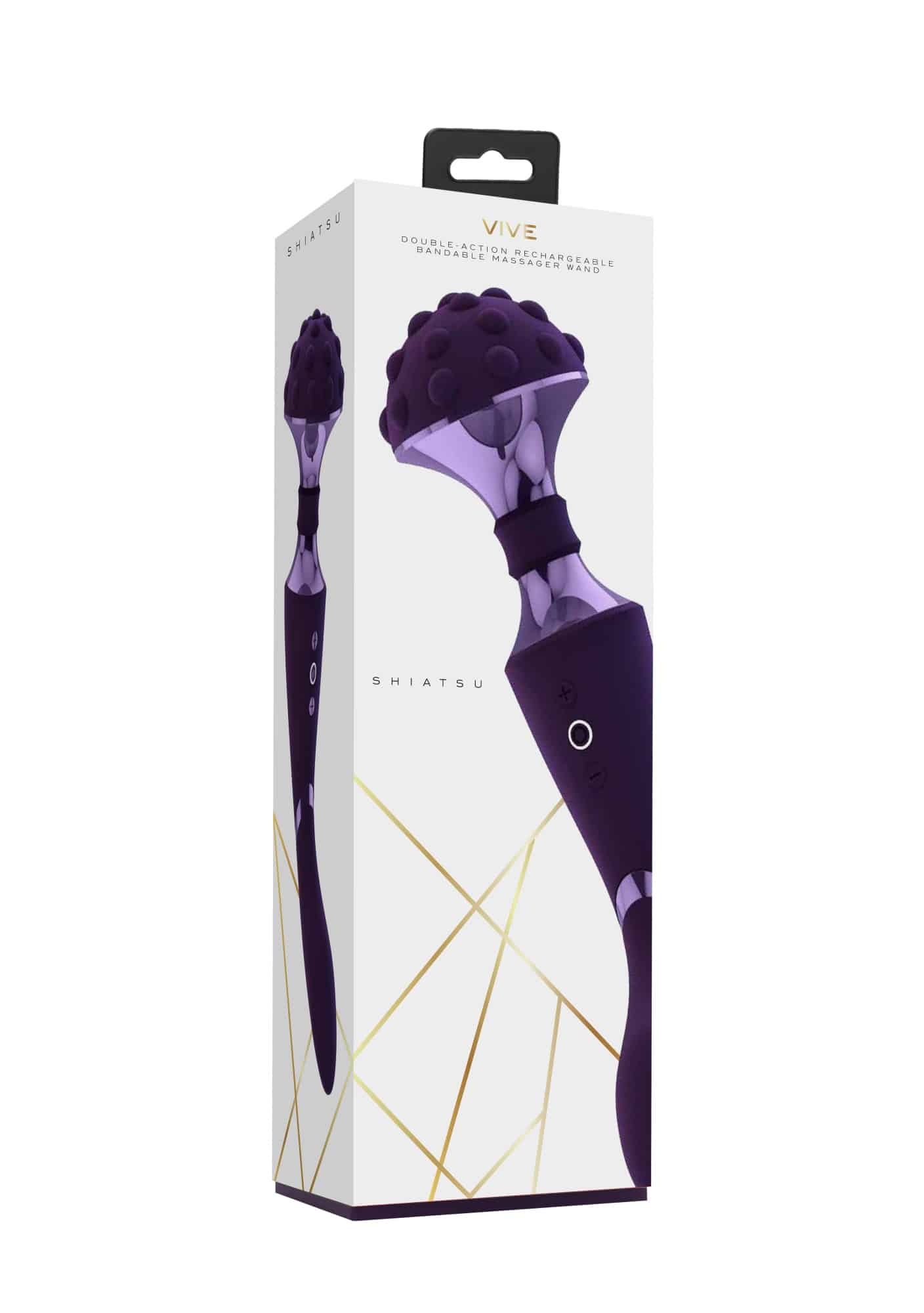 Shiatsu Bendable Massager Wand Purple