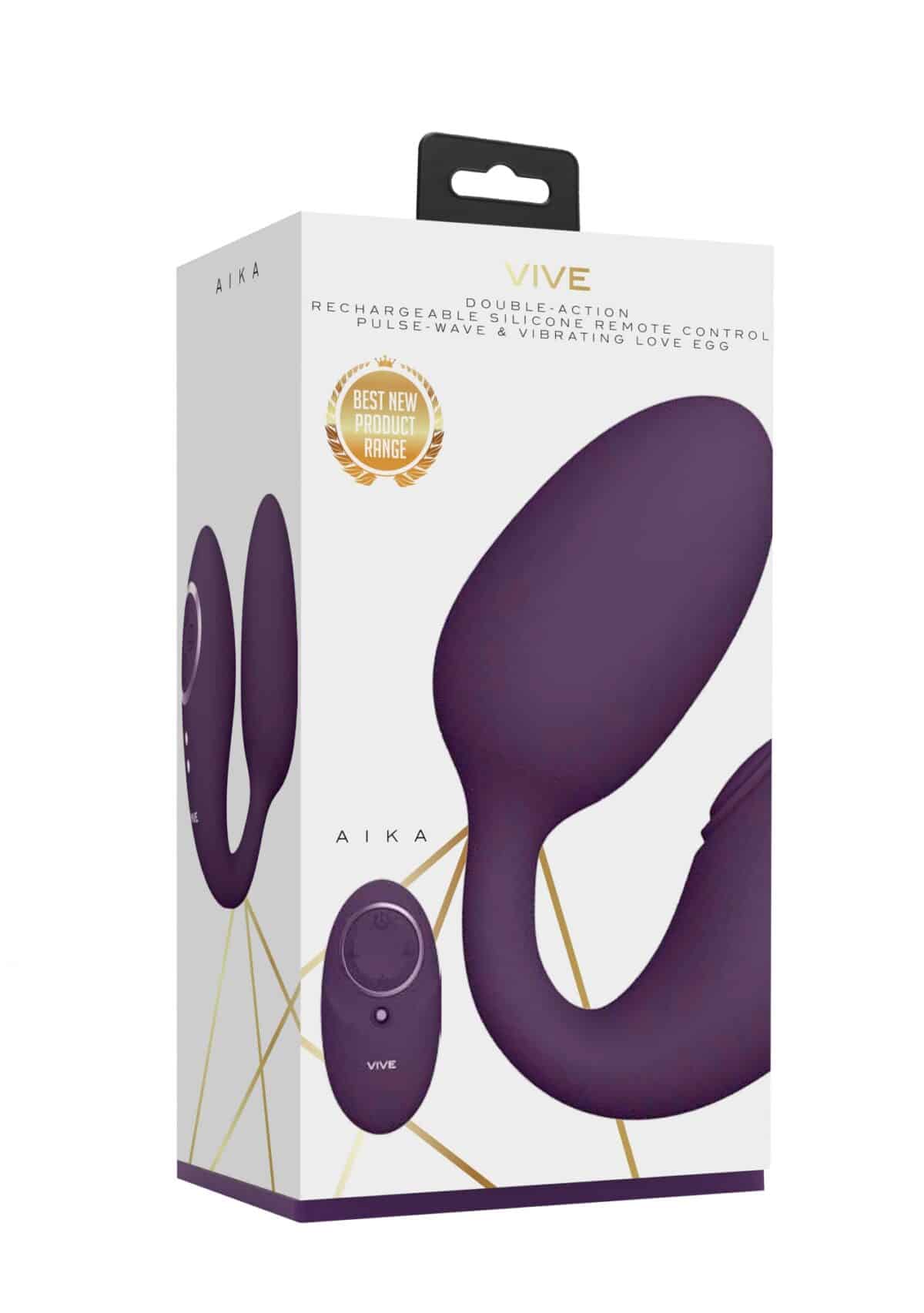 Aika Pulse Wave Vibrating Love Egg purple