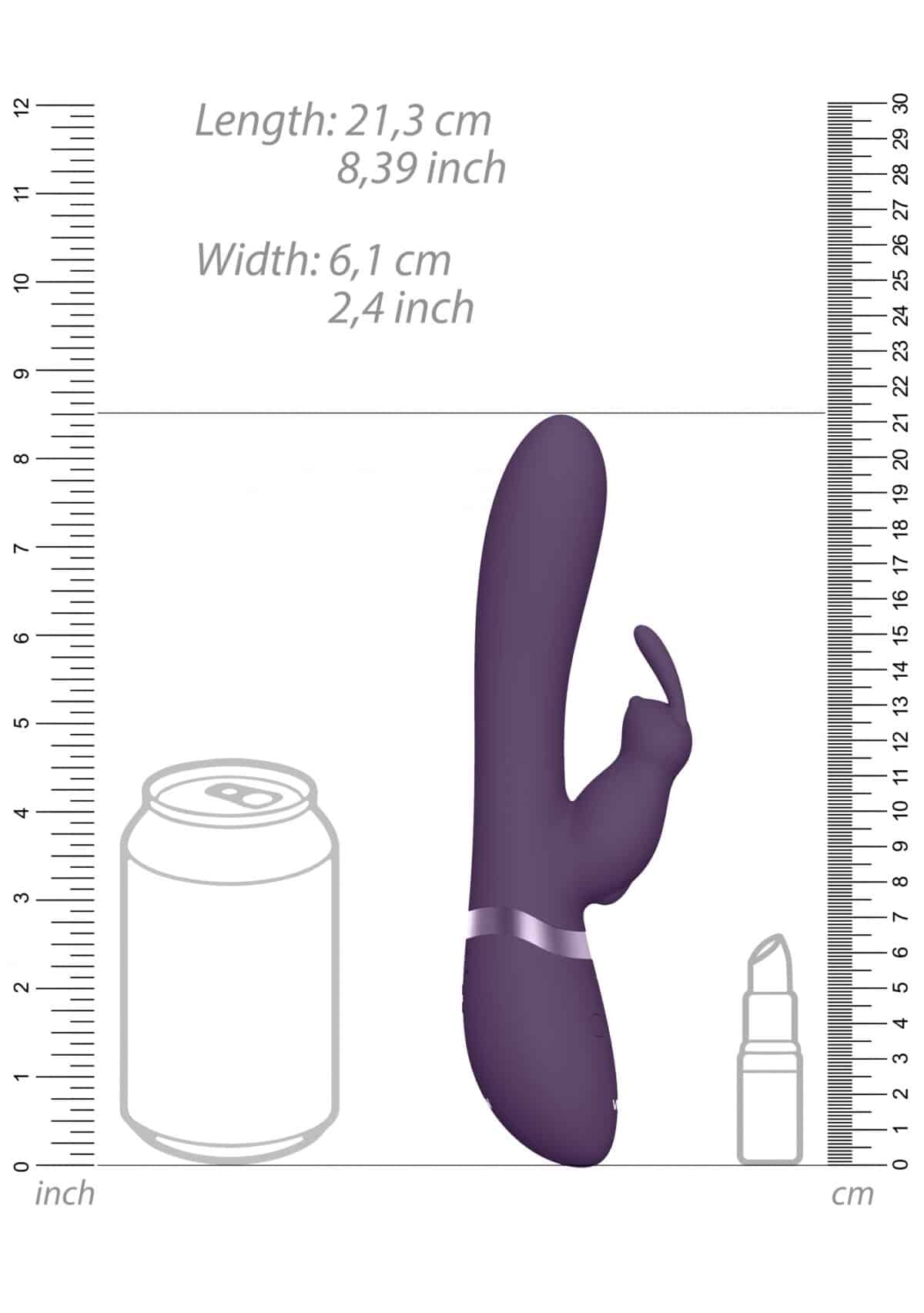 Taka Inflatable Vibrating Rabbit purple
