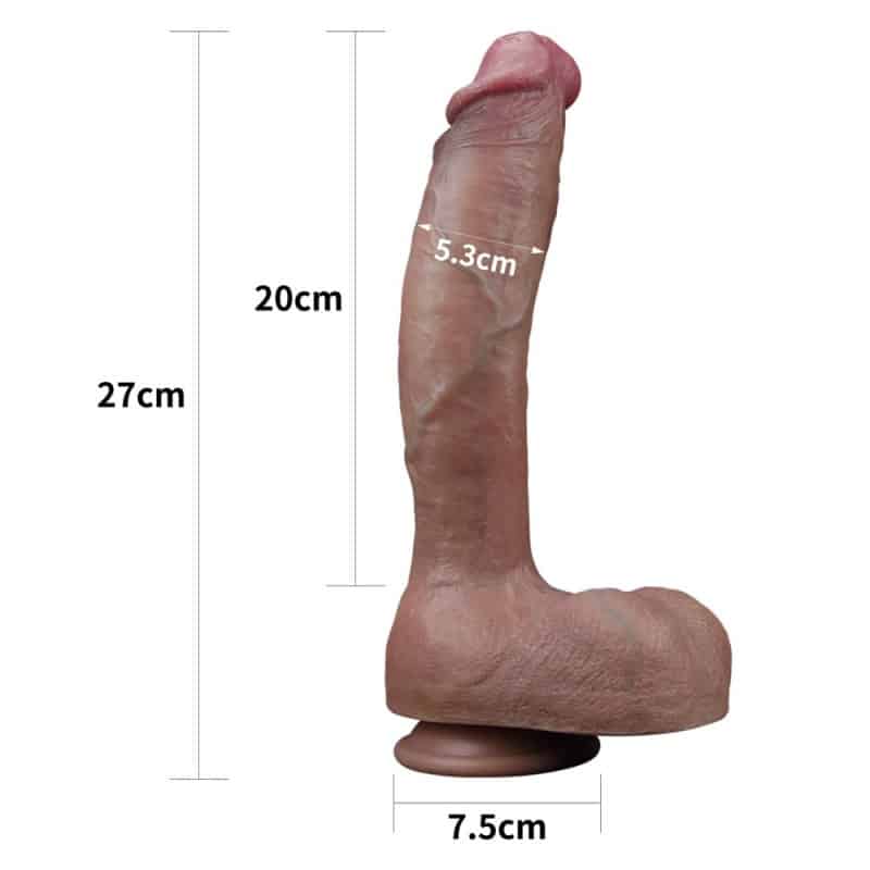10.5'' Dual-Layered Silicone Nature Cock
